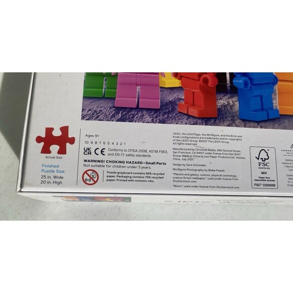 LEGO X Chronicle Books Lego Space Stars Minifigures- 1000 piece Puzzle - Picture 12 of 14